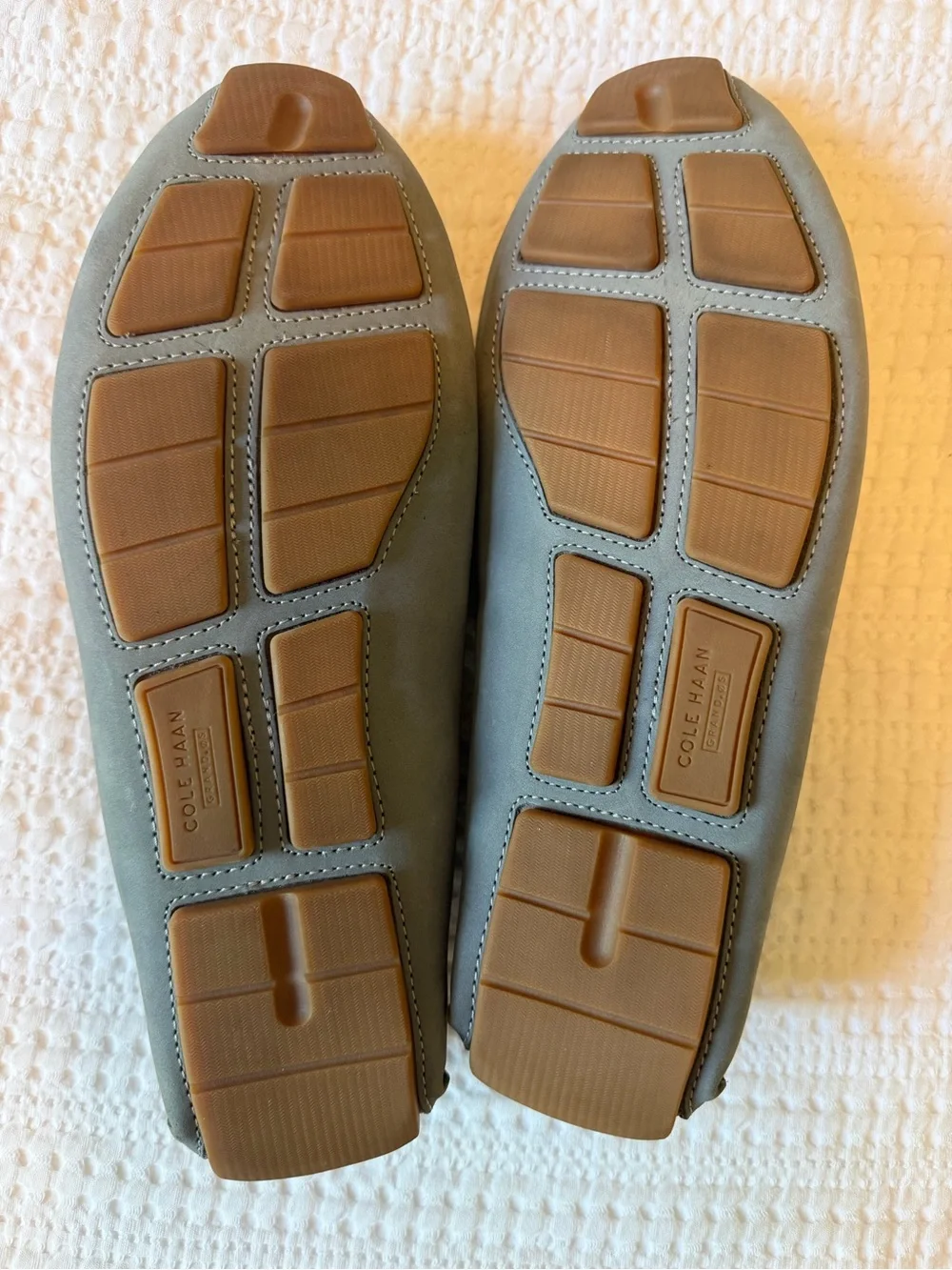 NWOT Cole Haan Men's Grand Laser Bit Driving Loafers - 11 - stormy weather gum